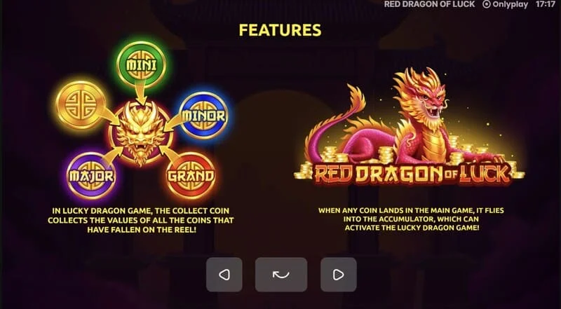 Red Dragon of Luck - Jackpots Mini, Minor, Major y Grand